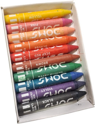 DOMS wax crayons(Set of 10, Multicolor)