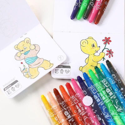 Gomzy crayon extra long smooth and bright set of 12 color(12)