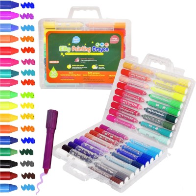 heet Silky Crayons Set of 36, Non Toxic Washable Rotating Crayons(Set of 36, Multicolor)