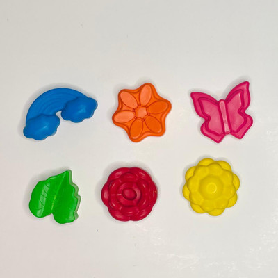 Nandscreations Nature Themed Wax Crayons(Set of 6, Multicolor)