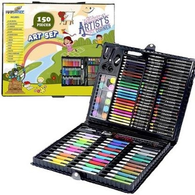 Estora 150 Pieces Drawing Kit CrayonsColored Pencils For Kids (Set of 150, Multicolor)(Multicolor)