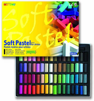 Mungyo Soft pastels for artist(Set of 64, MULITCOLOR)