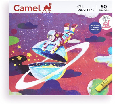Camlin 4329536 - CAMEL OIL PASTELS 50 SHADES(Multicolor)