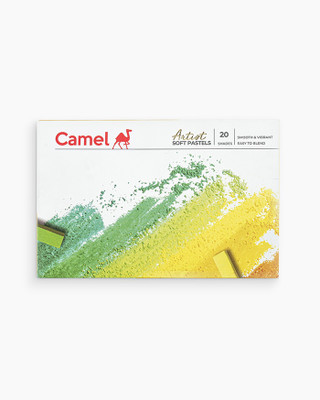 Camel Artist Soft Pastels 20 Shades |(Set of 1, Multicolor)