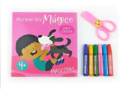 Radhya Accessories Imagine Joy DIY Coloring book with colors for kids Coloring Set(Set of 1, Dog)