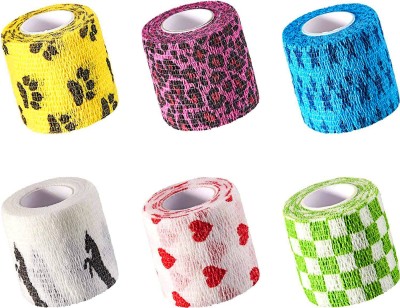 hiyan Wrap Bandage Roll - 6 Pcs Crepe Bandage(2.5 cm)