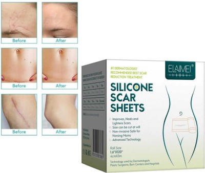 Dr. NAvadiya Silicone Sheets for Surgery Scars, C-section, Burn, Keloid Crepe Bandage(150 cm)