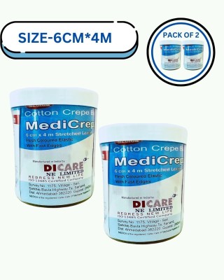 Medicare Cotton Crepe Bandage 6CM*4CM (PACK OF 2) Crepe Bandage