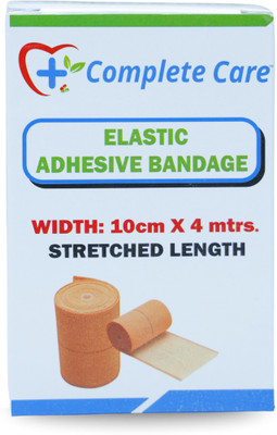 Complete Care Elastic Adhesive Crepe Bandage for Support & Pain Relief, (10x4, Pack of 1) Crepe Bandage(10 cm)