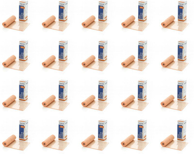 BRIGHT AID Elastic Adhesive Bandage (10cm*1mtr), Pack of 20 Crepe Bandage(4 cm)