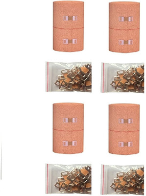 RARE OCEANS ELASTIC CREPE BANDAGE ROLL SPORTS WRIST WRAP STRAPS 8CM X 4 MTR (PACK OF 4) Crepe Bandage(8 cm)