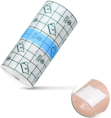 MAITRI ENTERPRISE Transparent Adhesive Bandage Dressing Wound Waterproof Sticker(2inch*5M)M20 Crepe Bandage(5 cm)