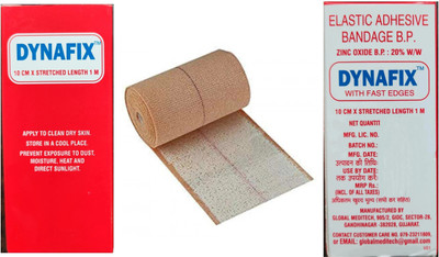 DYNAFIX Elastic Adhesive Bandage B.P 10CM * Stretched Length 1M Crepe Bandage(10 cm)