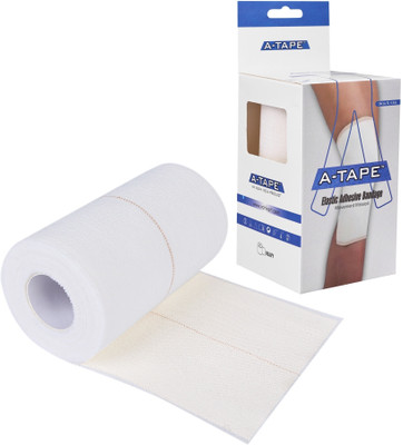 A-TAPE Cotton High Elastic Adhesive Bandage (10cm X 4.5m ) for Compression Crepe Bandage(10 cm)