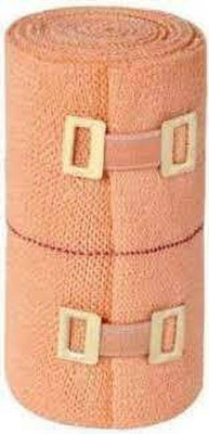 Medrap Cotton Crape Bandage with clips Width: 8 cm x Stretched Length : 4 Meter Crepe Bandage