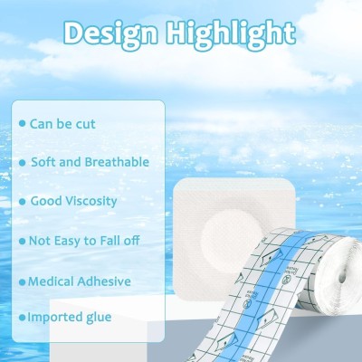 DN BROTHERS Transparent Adhesive Bandage Dressing Wound Waterproof Sticker(2inch*5M)DN284 Crepe Bandage(5 cm)