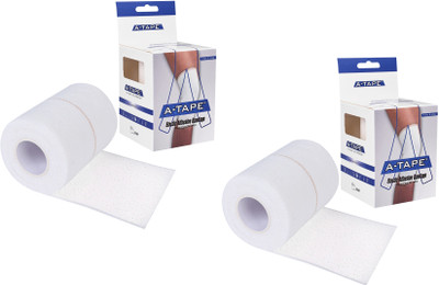 A-TAPE Cotton High Elastic Adhesive Bandage (7.5cm X 4.5m | Pack of 2) for Compression Crepe Bandage(7.5 cm)