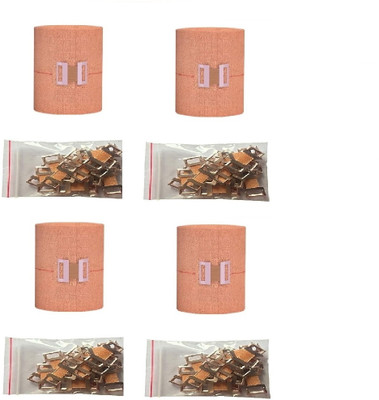 RARE OCEANS ELASTIC CREPE BANDAGE ROLL SPORTS WRIST WRAP STRAPS (PACK OF 4) Crepe Bandage(6 cm)