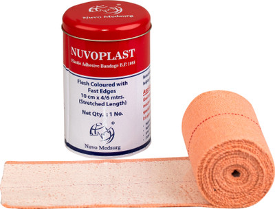 nuvoplast ELASTIC ADHESIVE BANDAGE 10CM X 4M Crepe Bandage(10 cm)