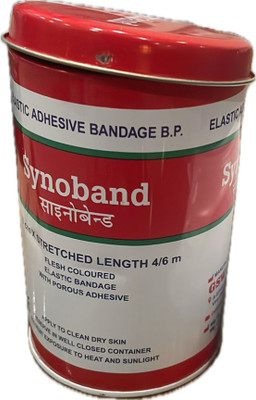 Swastika Life GSW Synoband Elastic Adhesive Bandage 10 cm* 4mtr 2.26 Crepe Bandage(10 cm)