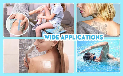 DN BROTHERS Transparent Adhesive Bandage Dressing Wound Waterproof Sticker(7CM*10M)DN266 Crepe Bandage(7 cm)