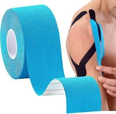 PIHET Kinesiology Tape Sports Tape Athletic Elastic Muscle Pain Relief Knee Tape Crepe Bandage(5 cm)