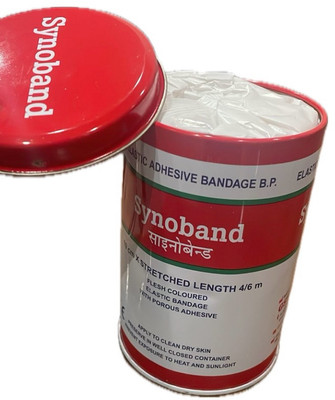 Swastika Life GSW Synoband Elastic Adhesive Bandage 10 cm* 4mtr 2.7 Crepe Bandage(10 cm)
