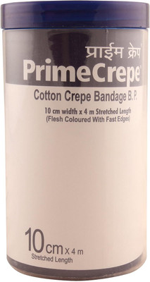Prime Crepe 10 cm width X 4 m Stretched Length Cotton Crepe Bandage