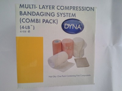 Dyna 4-LB MULTI-LAYER COMPRESSION BANDAGING SYSTEM Crepe Bandage(10 cm)