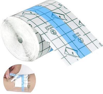 MAITRI ENTERPRISE Transparent Adhesive Bandage Dressing Wound Waterproof Sticker(2inch*5M)M143 Crepe Bandage(5 cm)
