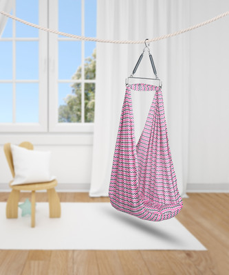 SafeChamp Meander Baby Swing Cradle With Mosquito Net , Pillow And Spring.(Pink)