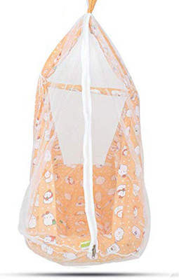 baybee Newborn Baby Swing Hanging Cradle for Baby with Mosquito Net Baby Cradles Swing(Orange)
