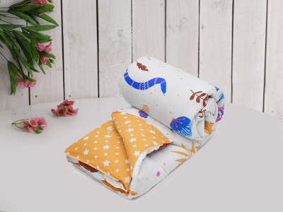 Flipkart SmartBuy Cartoon Crib Comforter for  AC Room(Cotton, Orange)