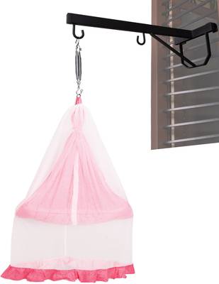 Baby hanging cradle with mosquito net hotsell