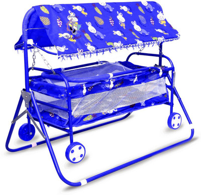 Avani MetroBuzz Foldable Baby Cradle Jhula Palna For New Born(Blue)