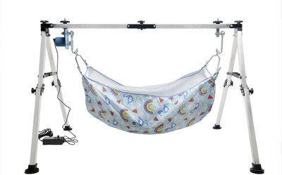 My Cradlle MY CRADLLE Automatic Electric Cradle with Folding Stainless Steel Ghodiyu - Blue(Blue)
