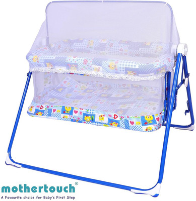 MOTHERTOUCH Combi Cradle With Bear Print Cloth(Blue)