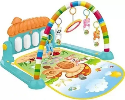 Purvaa Collection Baby Play Gym Mat And Piano for Kids 0-2 Years Lights & Music Activity Toys(Multicolor)