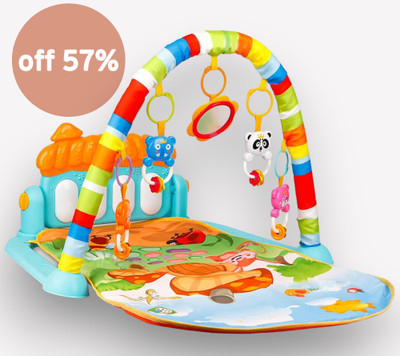 Shyam Techno 5 in 1 Baby Play Gym & Mat with Musical Piano Keyboard for Infant Newborn Baby(Multicolor)