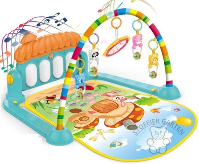 BUMTUM Baby Activity Playmat Kick & Play Musical Gym Piano(Multicolor)