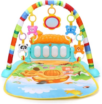 Muren 3-in-1 Kick & Play Piano Activity Gym Journey of Discovery for Babies Playmat(Multicolor)