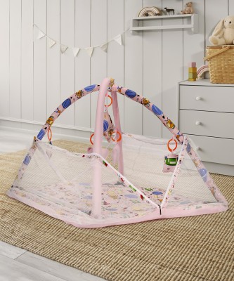 VParents Perry Baby Play Gym Bedding / Mattress Set with Mosquito Net(Pink)