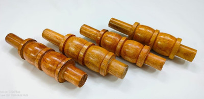 Owlix Cricket Wooden Bails for Wicket Stump Set of 4 l Natural Wood Standard Bail(Pack of  4)