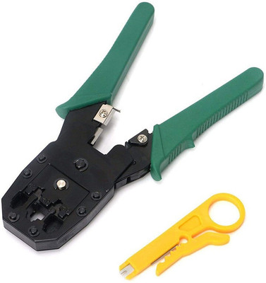 BALRAMA PQ00_Crimp4 3 in 1 Modular Cable Crimping Tool for RJ45 RJ12 RJ11 UTP CAT5 LAN Cutter 4P4C 4 Manual Hydraulic Crimper