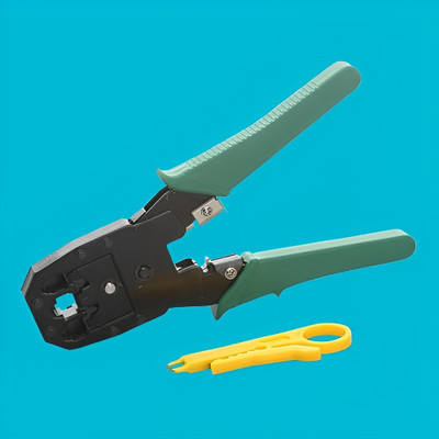 BALRAMA Modular Crimping Tool for Rj45 Cable, for RJ45 RJ12 RJ11 UTP CAT5e/Cat6 LAN Cutter 4P4C 4P2C. T-01 Manual Hydraulic Crimper