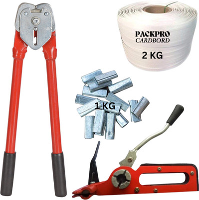 PackPro Combo Heavy-Duty Strapping Packing Tool Kit,High Tensile Strength for Secure Packaging Manual Crimper