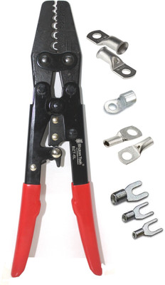 Blazon Tools BZT-6L 0.5mm2 to 6mm2 Capacity Lugs AWG 18-10 Crimping Tool Non Insulated Terminal Crimping Tool Electrician Plier cable links Manual Crimper