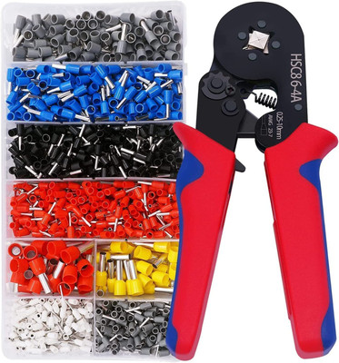 MFORALL MA-17 Wire Crimping Tool Kit with 1200pcs Ferrule Wire Manual Crimper