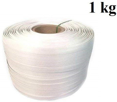 True-Ally Strapping Role Polypropylene Box Packing Strap/Strapping Roll 12mm Width - 2 kg Manual Crimper