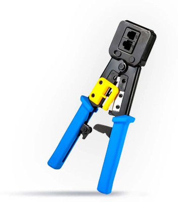 BALRAMA HF-PCT301 RJ45 Crimp Pass-Through Cat5 Cat5e Cat6 Heavy Duty Crimping Tool Manual Hydraulic Crimper